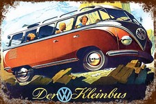Retro Blechschild VW VOLKSWAGEN KLEINBUS 30 x 20 cm Metallschild (0377801)