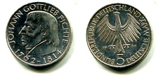 5 DM BRD 1964 J  Silber  "Johann G. Fichte"