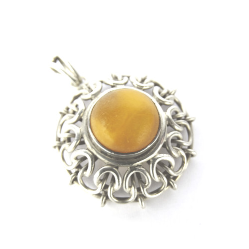 Art deco bernstein silber - art,
