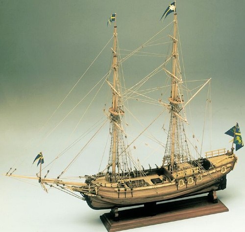 Corel schiff amphion - amphion, holz