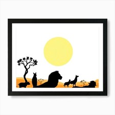 Silhouette der Tiere