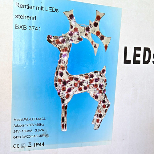 Led rentier beleuchtet - led,