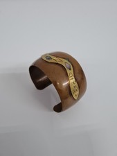 Messing Armreif * Armspange mit Schlange * Retro * Vintage * Mexico
