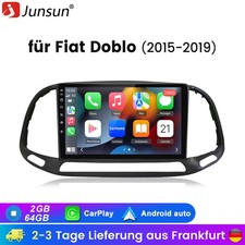 9'' Autoradio Android 14 Carplay GPS Nav WIFI BT DAB+ 64G Für Fiat Doblo 15-2019