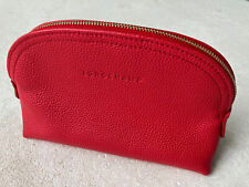 Longchamp Pochette Le Foulonné Leder rosarot Kosmetiktasche Täschchen Etui