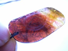 Rote TURMALIN Scheibe