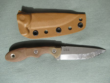 TOPS Knives Mini Scandi 2.5 Rockies Edition, MSK TBF Bushcraft Messer Neck Knife