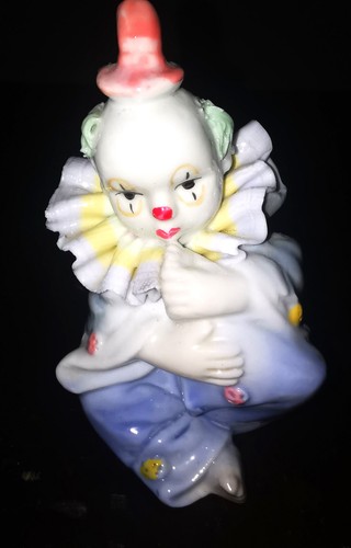 Clown harlekin sitzend - clown,,