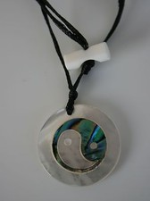 Muschel Anhänger Yin und Yang