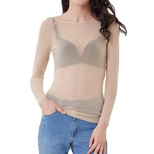 Damen Sexy Mesh Oberteile