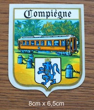 Sticker Aufkleber Wagen Compiègne Salonwagen Eisenbahn Frankreich 80er Jahre