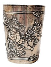 SILBER BECHER MASSIV ENGELN