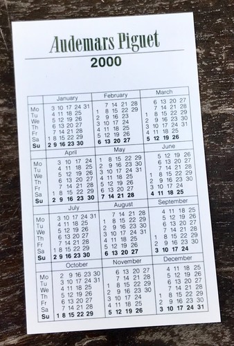 Audemars piguet 2000 kalender - piguet,