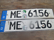    Kfz Kennzeichen - Germany / E x   Feuerwehr  - Kommune  -  11 cm x 51 cm   