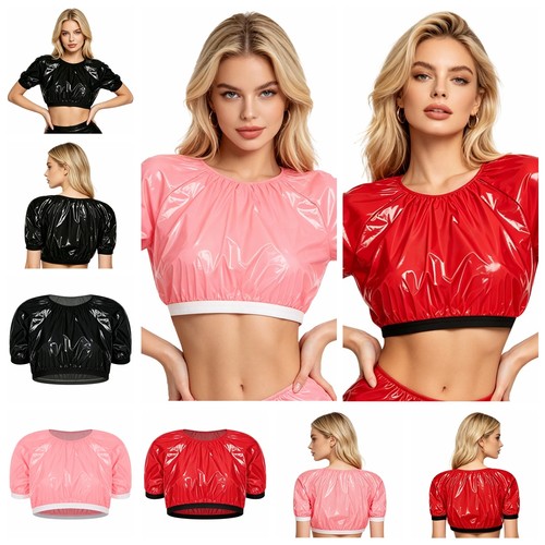 Damen wetlook crop - de,