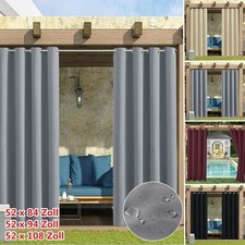 1/2x Outdoor Vorhang mit Ösen