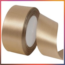 Satinband Champagner Gold 40mm - 23 Meter Geschenkband für elegante Dekorationen