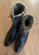 Baldinini Damenschuhe - Stiefeletten - braun - Leder - Lammfell - Gr. 40