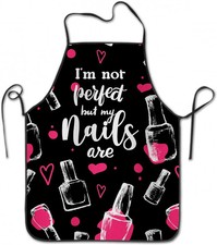 Friseurschürze Damen Salon Haarschneiden Oxford Stoff Taille Schutzkleidung