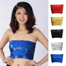 Sexy Pailletten Bluse mit