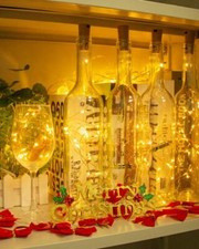 12x Korken LED Lichterkette