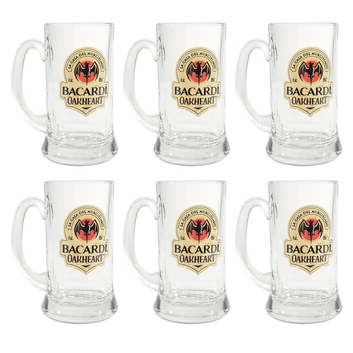 Bacardi oakheart rum glas - 6x,