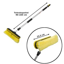 Alu teleskop waschbürste - alu,