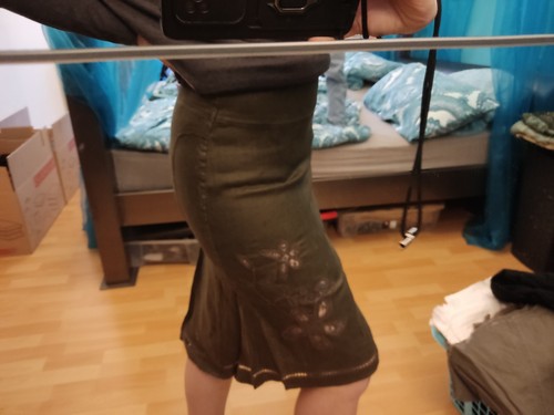 Leinen rock lochmuster 36 - h&m,