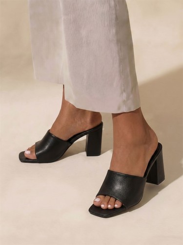 Damen high heel pantoletten - damen,