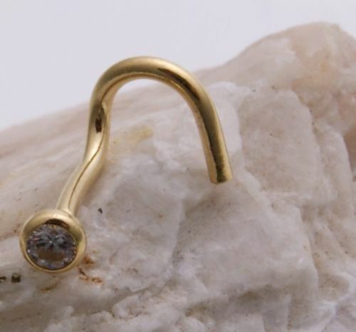 Piercing nase echt - piercing, gold