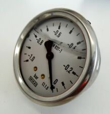 Wika EN837-1  -1,0 - 0 bar Anzeige Glyzerin Manometer -used-