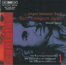 CD J.S. Bach Collegium Japan