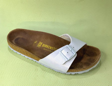 Birkenstock Madrid Damen Pantoletten Sandalen Birko-Flor,Gr. 39.Hellblau. Top.