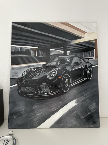 Porsche gemälde unikat - porsche,