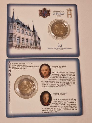 Euro coincard luxemburg 2005 - 2,