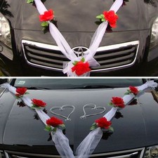 ORGANZA M/H Rot Weiß Braut