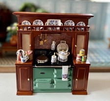 Reutter Porzellan Miniaturen Küchenzeile mit Herd 1:12 Puppenhaus Puppenstube