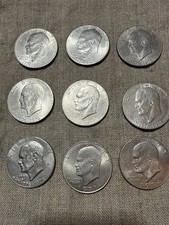 9× Eisenhower One Dollar 7x 1776–1976 1x 1971 1x 1974 •Bicentennial & Adler • ss