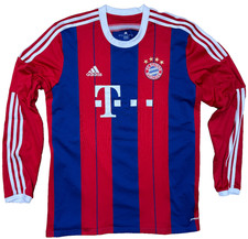 FC Bayern München Trikot Gr. XL 2014/15 LS Heim Adidas FCB 14/15 blau rot