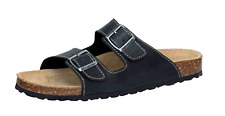 Leder Sandalen Herren Schwarz