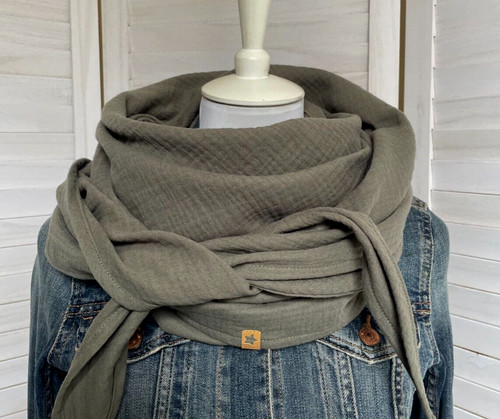 Musselin schal dreieckstuch - xl,