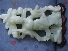 Jade Statue China, grüne Jade Schnitzerei  Frauen Figur China, Jadefigur China