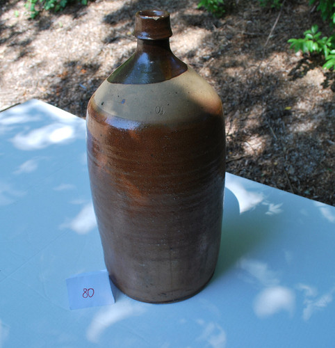 Große antike tonflasche - große,