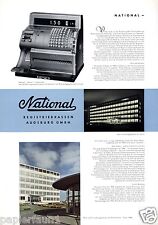 Registrierkasse National XL Reklame 1956 Augsburg Kasse Geld Tresor Werbung ad