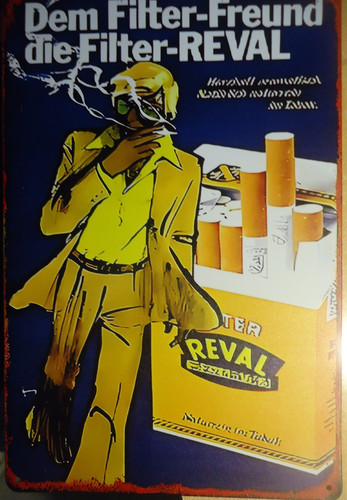 Retro blechschild reval - blechschild,