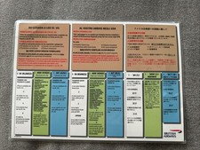 Safety Card Arrival Card * British Airways * M694/2nd