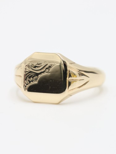 Grober gold siegelring - grober,