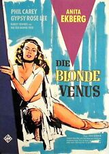 Anita Ekberg in DIE BLONDE VENUS Originalplakat EA von 1960