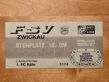 Sammlerticket FSV ZWICKAU 1.FC