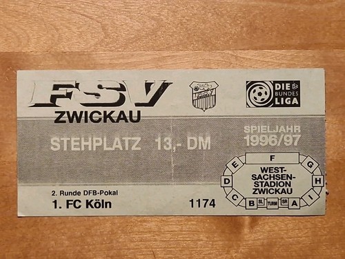 Sammlerticket fsv zwickau fc - fsv,